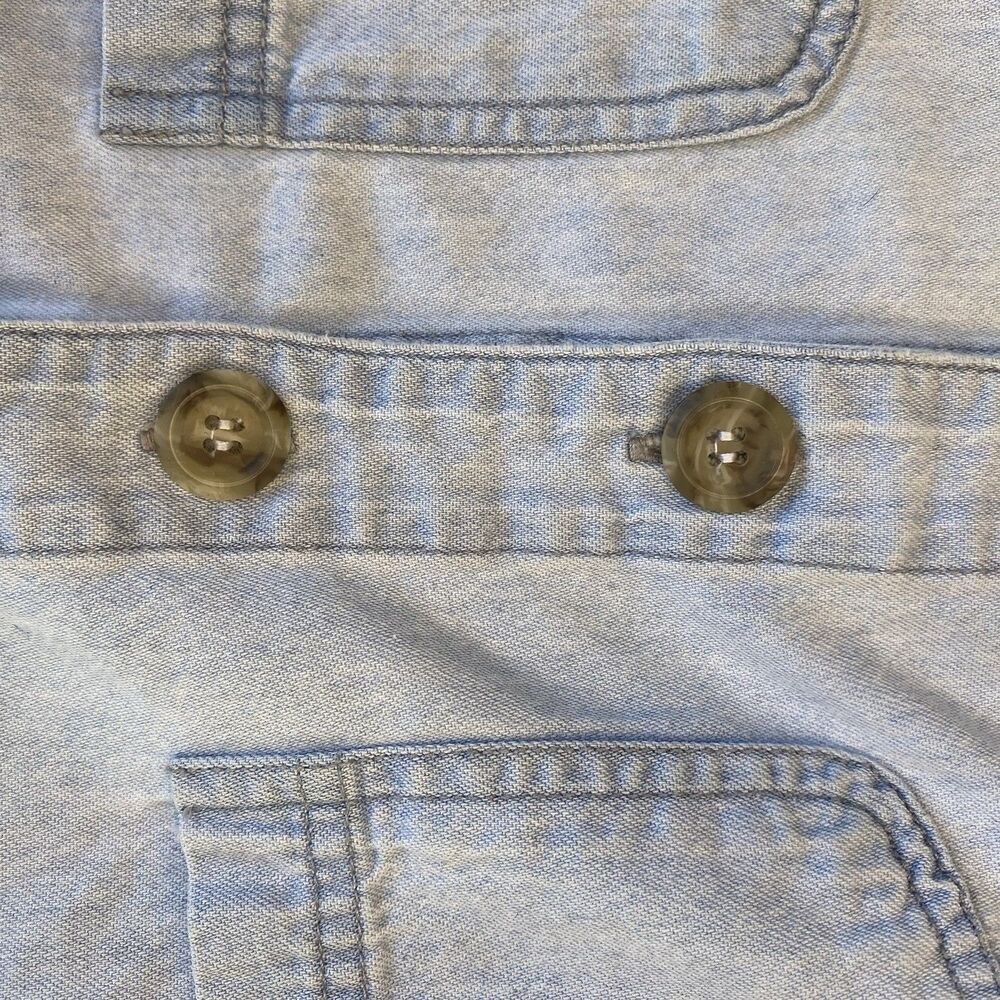 Vintage 80’s Fads Cotton Button Up Dress. Pockets. Large. Boho. Casual. - Picture 14 of 14